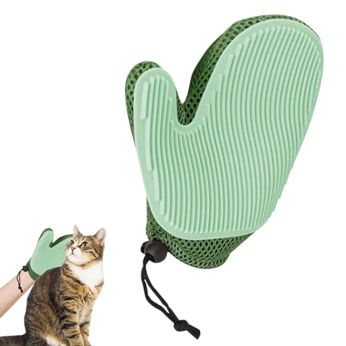 Guante de aseo para perros, guantes de baño para perros, manoplas de masaje de aseo suave, accesorio para mascotas para gatito, hámster, cachorro, conejito