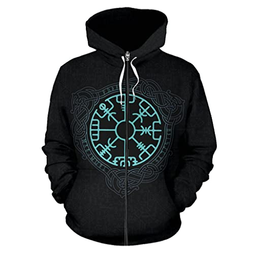 Sweat à capuche tatouage hommes pour explorer la ville avec une boussole mythique