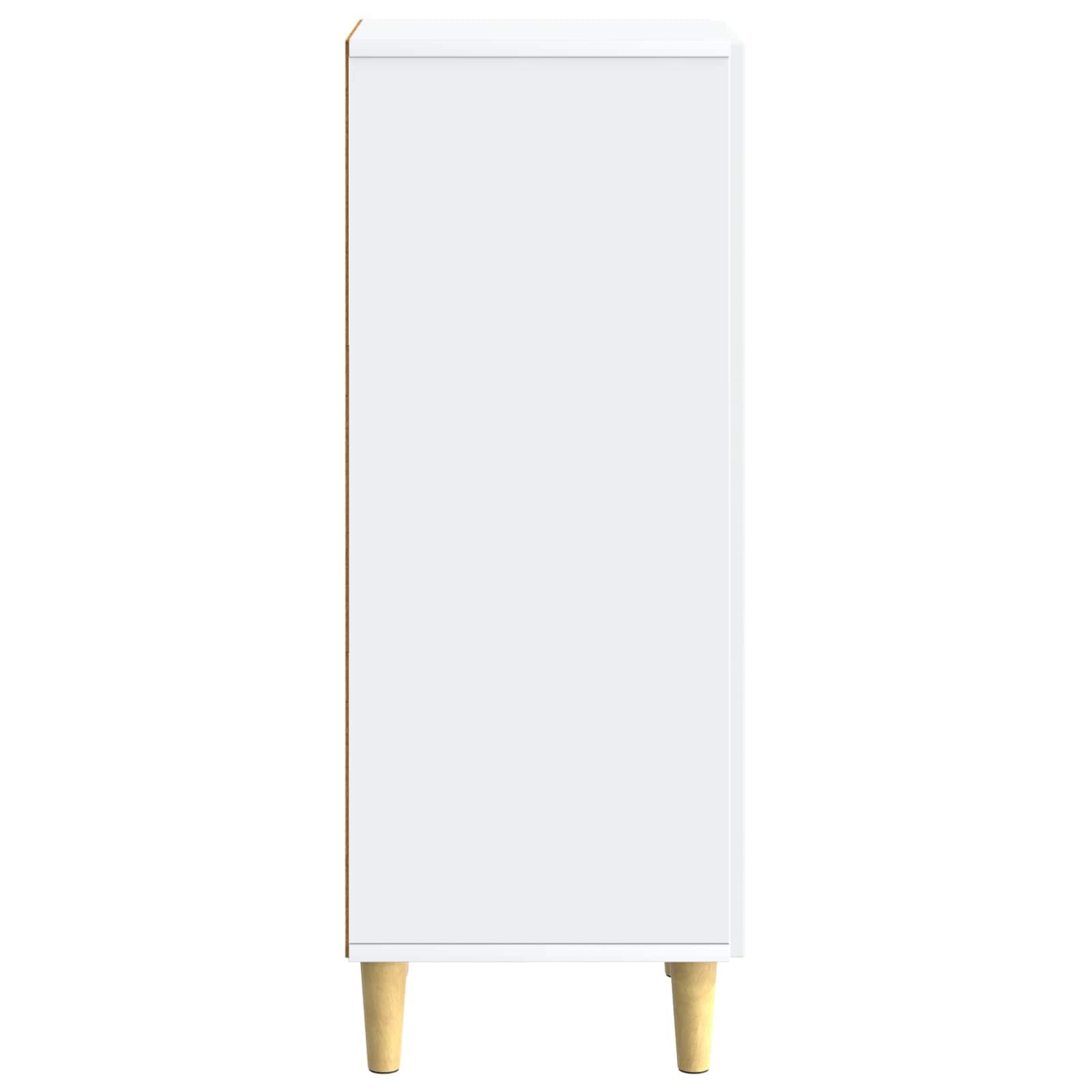 Credenza bianca 33 x 34,5 x 90 cm comò in legno