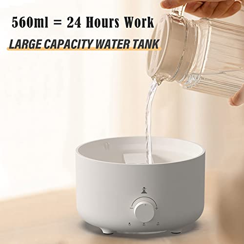 Essential Oil Diffusers Large Room: Funny Jellyfish Mist - Watch The Video - Yjy 550Ml Aromatherapy Diffuser For Home Bedroom - Ultrasonic Big Humidifier 24 Hours Auto Off, Volcano, Remote, White #TOP6