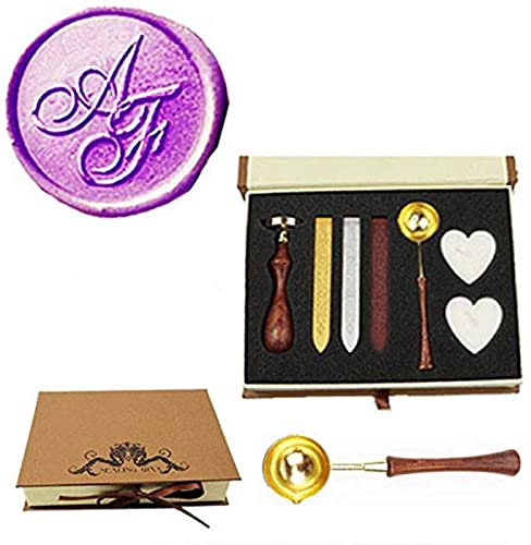 Cachet cire mariage personnalisé pour sublimer vos invitations rétro avec cuillère et boîte