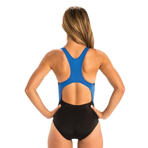 Image of Dolfin Swimwear Athletic One Piece Swimsuit - Pro Racerback Straps and Keyhole Back for Training, Sports, and Fitness