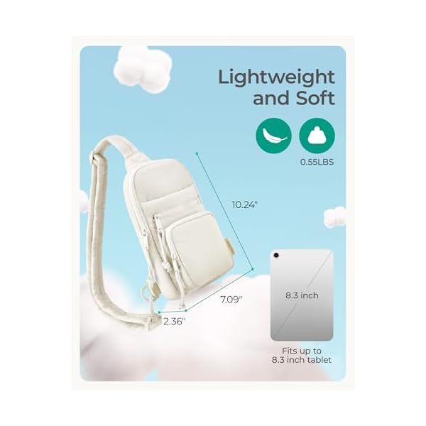 BAGSMART Crossbody Sling Bags for Women, Small Crossbody Purse Fanny Packs with Adjustable Strap, Sling Backpck for travel