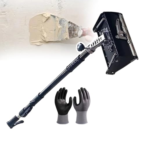 Dual Spring Drywall Finishing Tool with Retractable Handle for Effortless