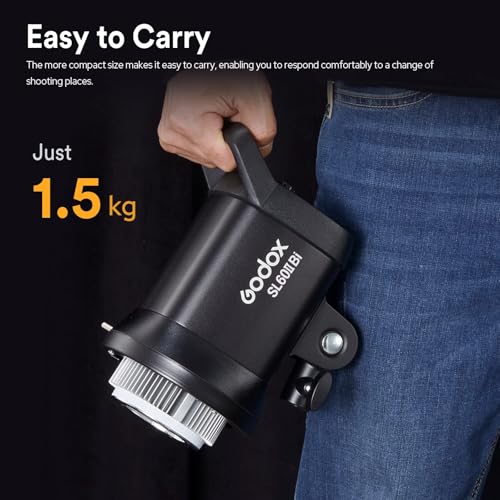 Godox SL60IIBi Bi-Color LED Video Light 75W, 2800K-6500K, CRI96+ TLCI97+, 25100Lux@1m, Bowens Mount LED Continuous Output Light w/11 FX Effects, APP/2.4G Wireless Control, Dimmiable Brightness