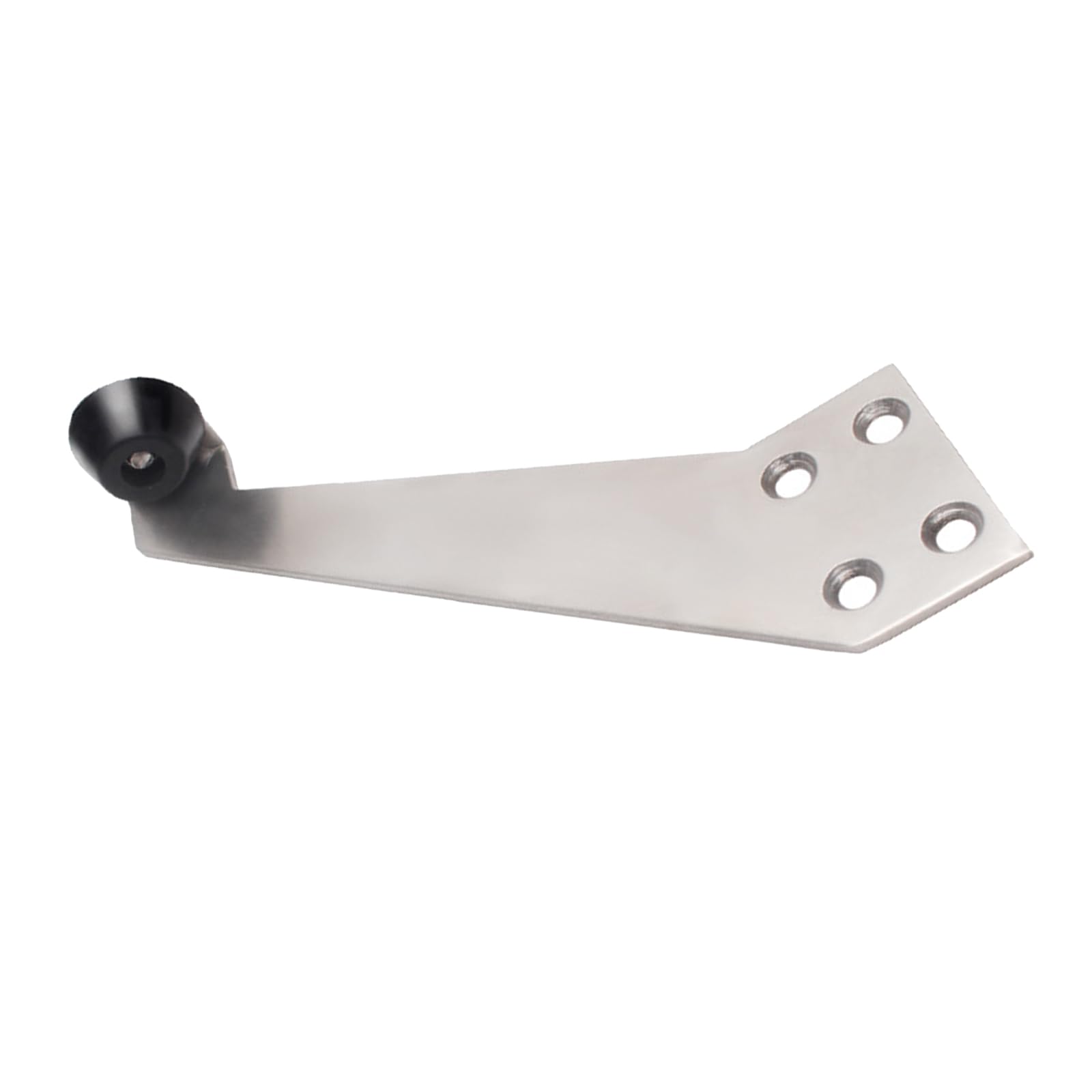Tertioi Right-Opening Floor Door Stop Steel Stopper Multifunctional Metal Door Stopper Function Sturdy Wedge Home Use