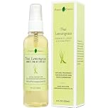 Thai Lemongrass Linen and Room Spray, Natural Air Fresheners Made with Pure Lemongrass Essential Oil, Bathroom Air Freshener, Relaxing Pillow Spray Home Fragrance