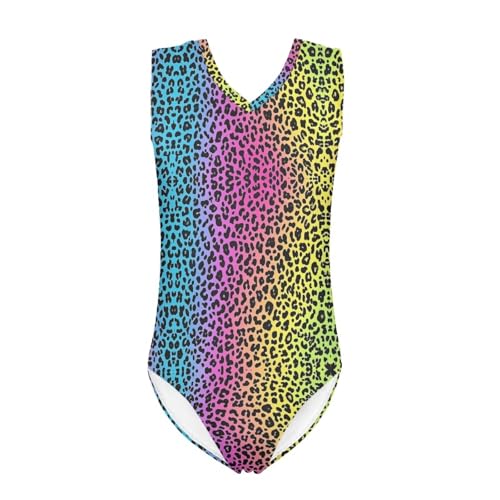 Image of Xpyiqun Swimsuits for Girls 3-14 V Neck Sleeveless Bathing Suit Summer Sport One Piece Swimwear Beach Swimming