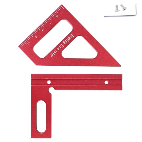 3D Multi-Angle Measuring Ruler, High Precision Aluminum Carpenter...