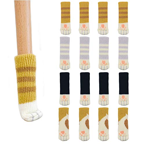 Möbelsocken, kreatives Tischbeinpolster mit niedlichem Katzenpfoten-Design, für Stuhlbeine, Tischfüße, zuverlässiger Möbel-Bodenschutz, 16 Stück Cover