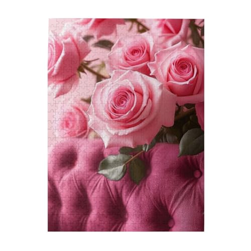 �x���x�b�g�\�t�@�̃s���N���[�Y 500�s�[�X �ؐ��p�Y�� �m��p�Y�� �y�����Q�[�� �]�`�������W �m�猸�� �q�� ��l ������� �Ǌ|�� �a���� 52cm×38cm