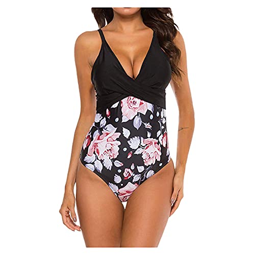 Snksdgm Lepord Swimsuit Swim Suites Womens One Piece Women Ruffle High Waist Swimsuit Two Pieces Push Up High Waisted Ruched Bikini Swimsuit For Women Tummy Control 2 Piece Sarong Skirt Swimsuit #TOP9