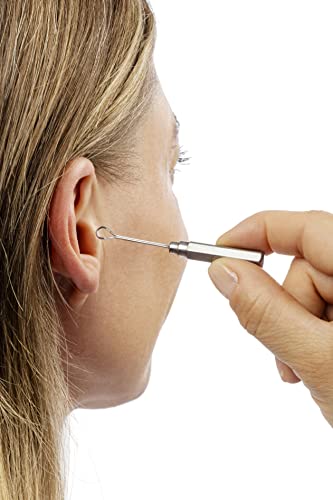 REMOS Ohrreiniger zum hygienischen Entfernen von Ohrenschmalz mit Edelstahlgriff