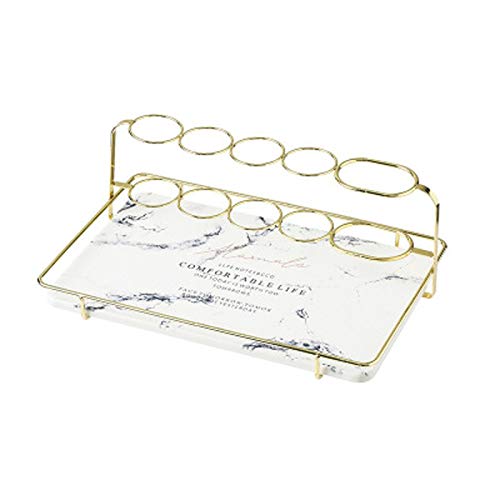 Soporte para cepillo de dientes de baño, encimera de enjuague bucal, soporte de mesa D (A)
