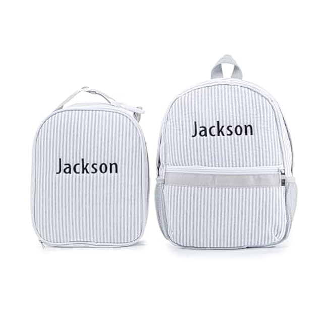 MT WORLD Daycare Backpacks with Lunch Boxes Set,Personalized Checkered Backpacks and Lunchboxes,Travel Daypack with Lunch Bag,Purple Checkered Daypack Lunchbags Set