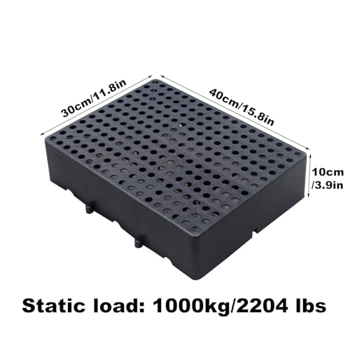 Mini palé de plástico entrelazable e impermeable para proteger mercancías en mercados 3