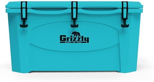 Grizzly 75 Cooler  Baúl de hielo de 75 cuartos de galón duradero con aislamiento rotomoldeado  Fabricado en Estados Unidos  Garantía de por vida