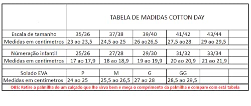 PANTUFA INFANTIL MENINAS COTTON DAY TAM. 25-26, 27-28, 29-30