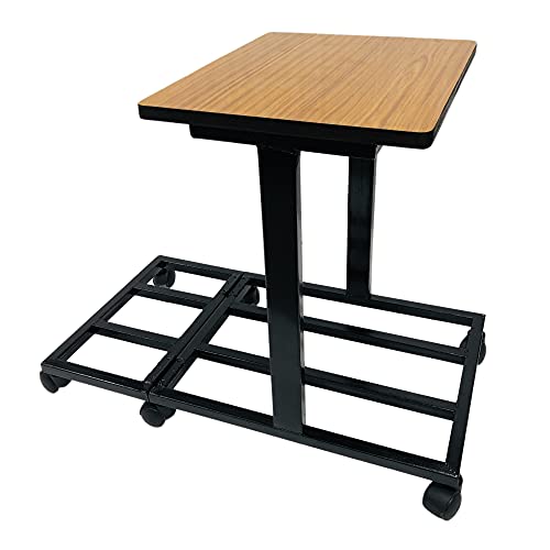 Image of Inverter Battery Stand Trolley for 3 Batteries, Heavy Duty UPS Inverter with Wooden Top, Triple Battery Stand for Home & Office, Suitable for Various Inverter Battery Sizes