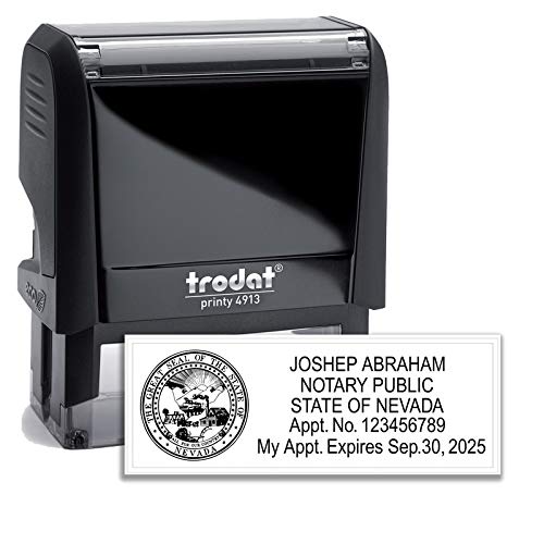Notary Stamp Seal Ink Personalized Self Inking Stamp Custom Stamp Rubber Stamp Self Ink Notary Stamp for State of Nevada