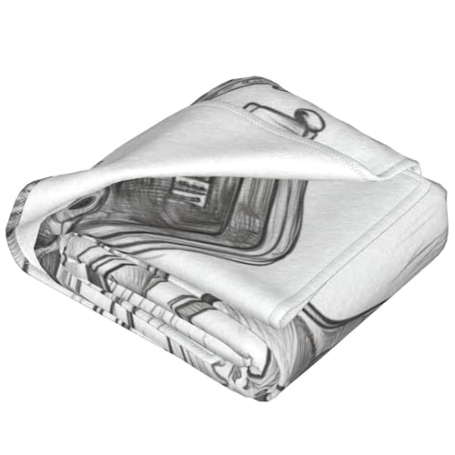 Couverture flanelle de jeu gaming pour canapé chic
