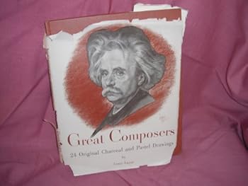 Hardcover Great composers: Twenty-four original charcoal and pastel Book
