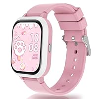 Kids Smart Watch,1.8\" DIY Face 14 Games Smart Watch for Kids Fitness Tracker with Heart Rate Sleep Monitor 20 Sport IP68 Calorie Step Counter Class Mode Alarm with/without APP for Boys Girls (Pink)