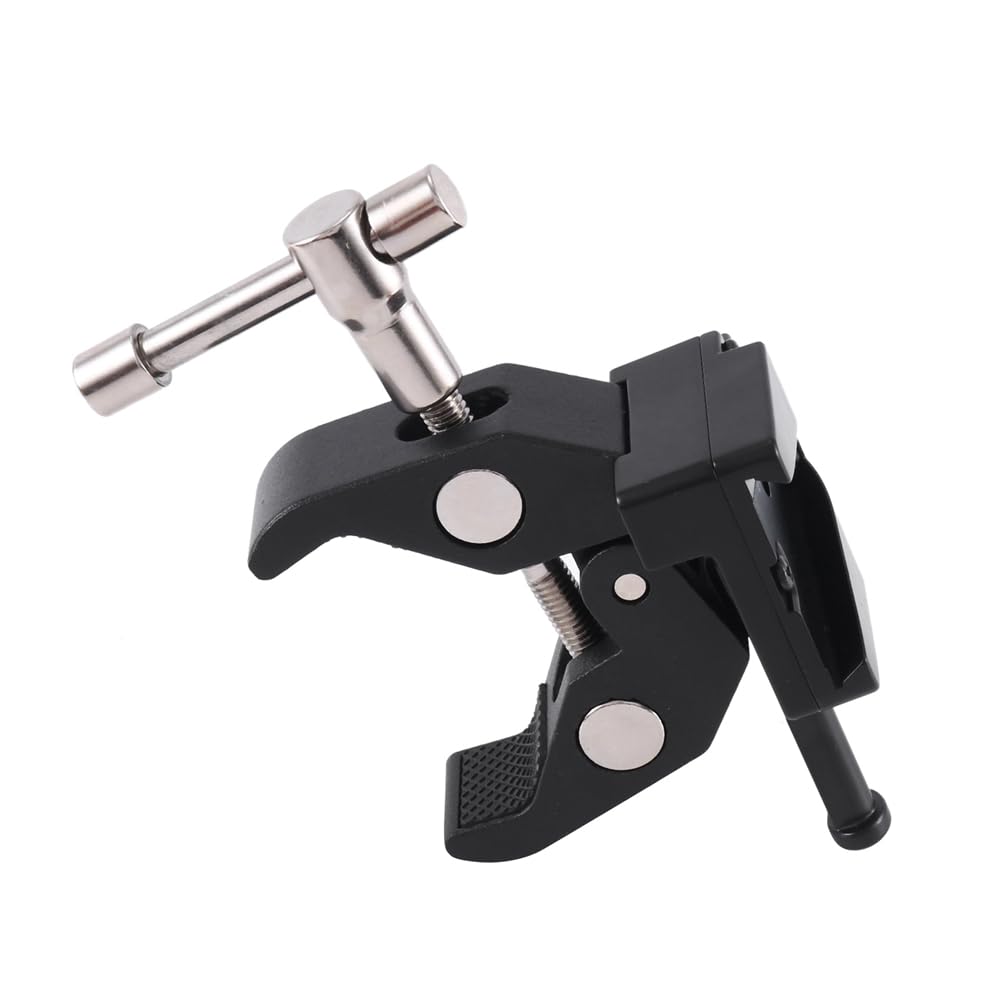 2 x Super Crab Clamp con T y adaptador universal de liberación rápida V-Lock para montaje de batería de cámara DSLR