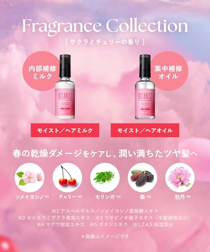 BOTANIST(ボタニスト) [2025春限定] BOTANIST ボタニスト | ヘアミルク モイスト サクラ＆チェリーの香り の商品画像 2