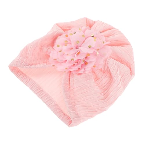 Newborn Floral Beanie Cap for Boys Comfortable Elastic Hat for for Outdoor Wear Adorned with Charming Decorations Pink