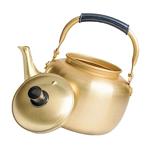 iplusmile Tetera de Aluminio para Cocina Hervidor de Agua Rápido con Mango Antiescaldadura Resistente y Café Doméstico