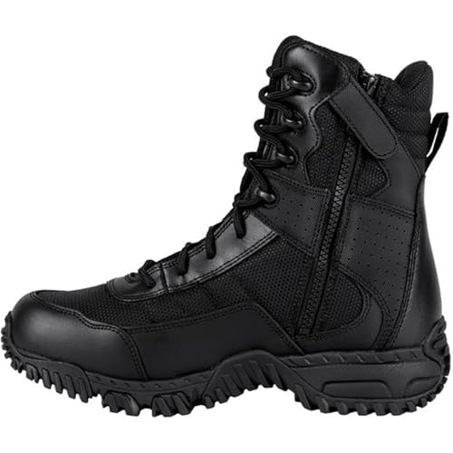 Image of Altama Unisex Vengeance SR 8 inch Side-Zip Lightweight Leather Boots | Full Grain, Textile Lining & Gusseted Tongue