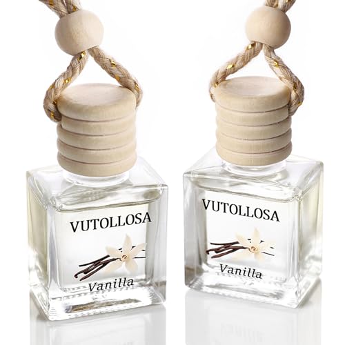 Image of 2-Pack Car Air Fresheners, Car Deodorizer, Vanilla Scented Air Freshener Long Lasting Hanging Car Air Freshener for Men and Women, Car Scent Diffuser by VUTOLLOSA