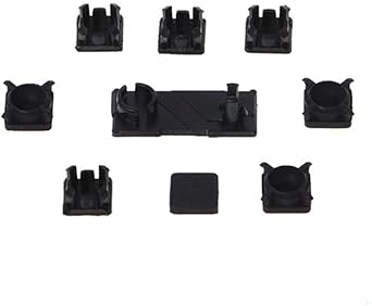 Replacement Console Screws with Rubber Foot Cover Set for PS2 PS3 Slim 2000 3000 4000 70000 Console Screw Kit Repair Parts A