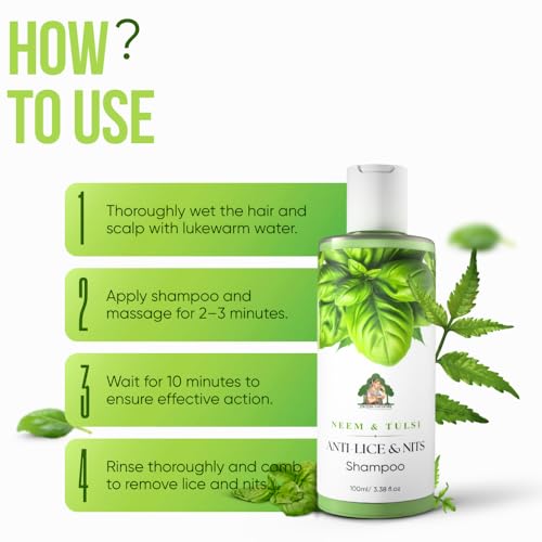 Image of Neem & Tulsi Anti-Lice & Nits Shampoo 200ml