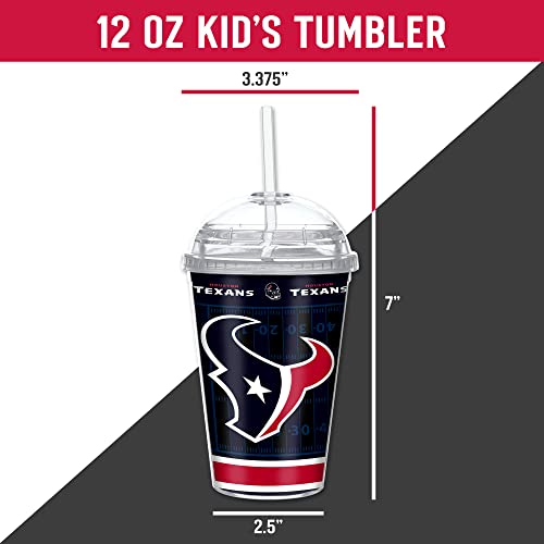 Image of Rico Industries NFL Football Rookie of The Year 12oz Acrylic Tumbler, Youth Tumbler with Swirly Straw