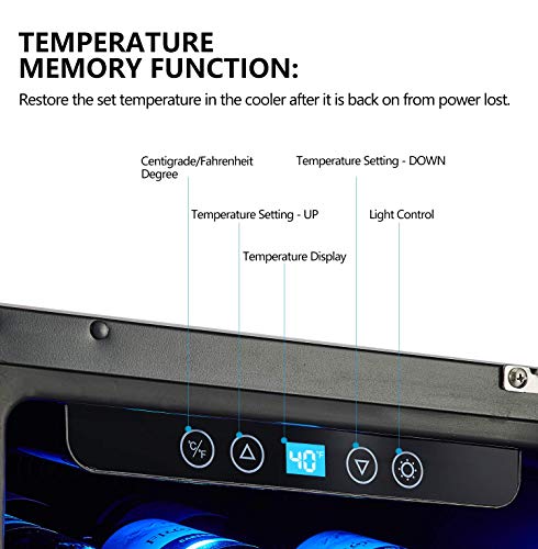 Kalamera Mini Fridge, Wine Cooler Refrigerator 12" & 24" - Singe Zone And Dual Zone Wine Fridge - Built-In Or Freestanding #TOP2