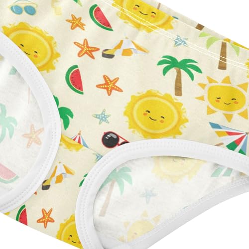 Girls' Underwear Summer Sun Sunglasses Beach Toddle Brief Panties 203011254
