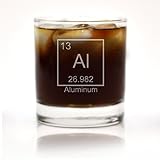 Aluminum Periodic Table of Elements Engraved Cocktail Glass
