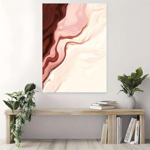 Cuadro de salón abstracto cálido para una decoración de pared moderna 6