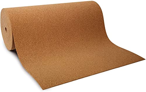 KARAT - Rouleau de liège - Isolant naturel acoustique et thermique - Revêtement de mur ou sol - amortisser des chocs et marche optimal - Sous-tapis de chaise...