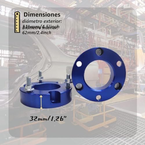 Kits de elevación de suspensión delantera para Ranger T6 espaciadores 32 mm en rutas campo 2