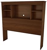 South Shore Willow Collection Bookcase Headboard 39-Inch, Sumptous Cherry