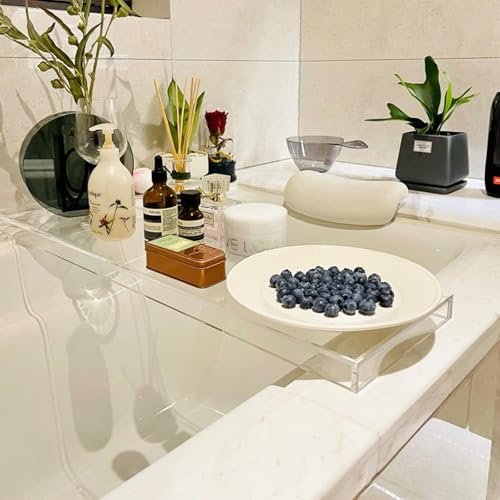 Panier de rangement de salle de bain transparent pour baignoire 76cm - 3