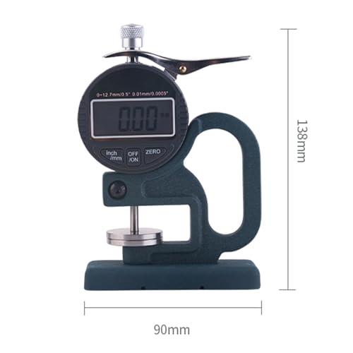 Medidor digital de espesor para esponja 0-10mm con pantalla LCD miniatura 4