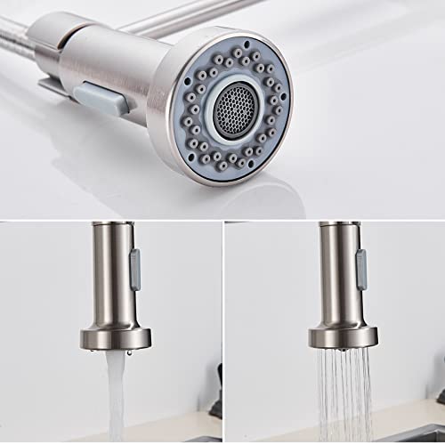 Robinet de cuisine avec douchette rétractable pour stopper les éclaboussures - 7