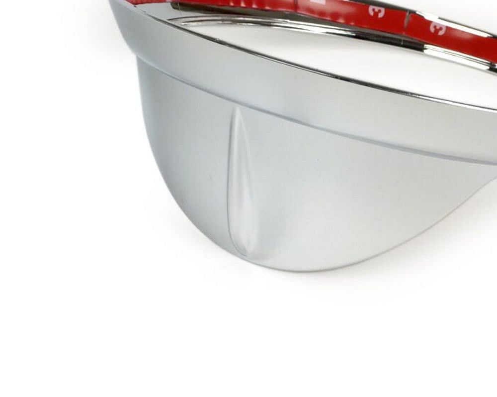MOTO NOSTRA Scheinwerferzierring mit Schirm chrom kompatibel für Vespa GT, GTL, GTS 125-300, GTS 125-300 Super bis Bj. 2019
