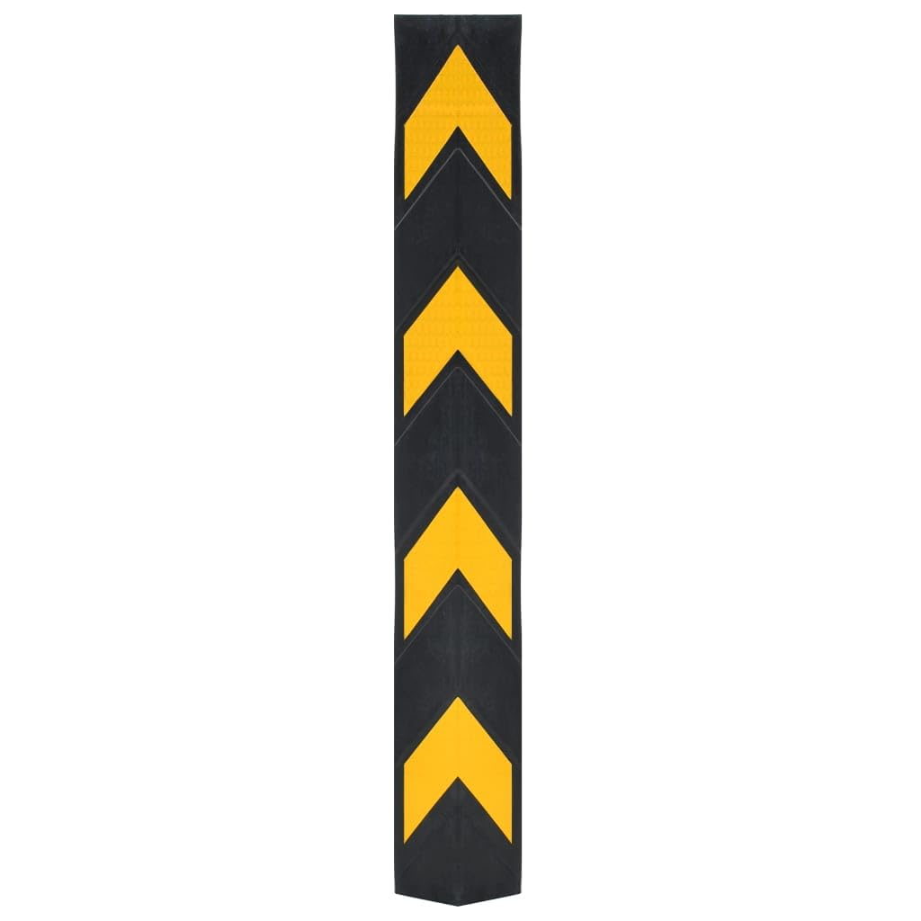 Genérico Protectores de Esquina Reflectantes 5 Unidades Goma 80 cm,Economía e Industria,Avisos,Señales de estacionamiento y vados-142839