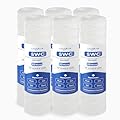 Whole House 20 Micron 10" x 2.5" String Wound Sediment Well Water Filter Cartridge Replacement for FXWSC, CW-MF, 155187-43, AO-WH-PRE-R2, W30W, RS12, SWC-25-1020, SP-CW20, SF20-978 (Pack of 6)