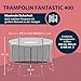 HUDORA Trampolin Fantastic in versch. Größen - Gartentrampolin mit Sicherheitsnetz - Sporttrampolin für bis zu 100kg - Familien-Trampolin mit extra breiter Randabdeckung für Kinder & Erwachsene